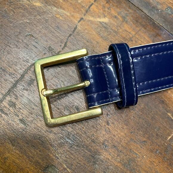 James Kenrob 60's retro mod patent leather belt - Picture 7 of 8